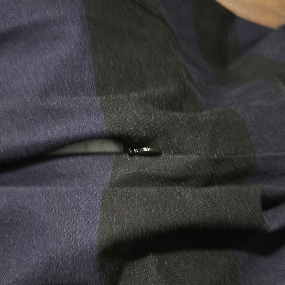 Banana Republic Black and Blue Striped Stretch Faded Denim Dress 16 Tall - Picture 12 of 14